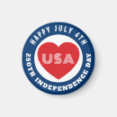 Search for independence day magnets Red white and blue