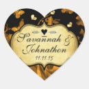 Search for gold butterfly wedding stickers Couple