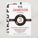 Search for racing birthday invitations Boys
