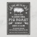 Search for vintage pig roast invitations Black and white