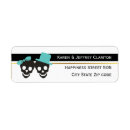 Search for black gold return address stickers Stripes