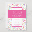 Search for girls 10th birthday invitations Rainbow