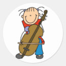 Search for cello player stickers Music