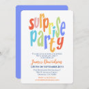 Search for surprise for him birthday invitations Typography