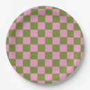 Search for green gingham plates Pattern