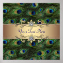 Search for peacock wedding posters Green