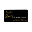 Search for bridesmaid return address labels Bridal shower