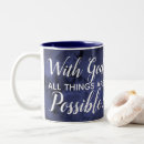 Search for god things possible mugs Quote