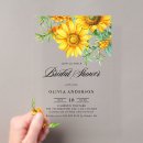 Search for yellow bridal shower invitations Botanical
