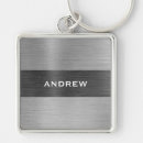 Search for silver monogram names key rings For him