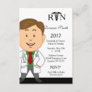 Search for male nurse graduation invitations Stethoscope