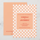 Search for red chequered invitations Pattern