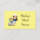 Search for cartoons business cards Housekeeper