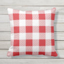 Search for red and white check cushions Plaid