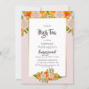 Search for high tea bridal shower invitations Pink