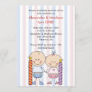 Search for twins 1st birthday invitations Balloon