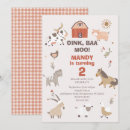 Search for oink invitations Farm animals