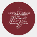 Search for names of jesus stickers Typography