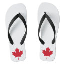 Search for canada flag jandals Red