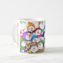 Search for funny snowman cartoon mugs Merry christmas