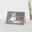Search for funny cat 50th birthday cards Fifty