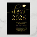 Search for gold foil graduation invitations Classic
