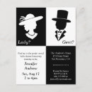 Search for black white gender reveal invitations Party