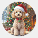 Search for cute poodle stickers Festive