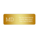 Search for metallic gold return address labels Stylish