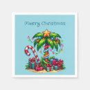 Search for beach christmas napkins Palm tree