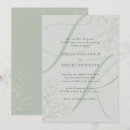 Search for minimalist floral wedding invitations Sage green