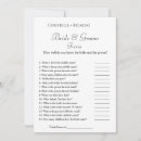 Search for bridal trivia games Bride and groom trivia