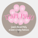 Search for party balloons stickers Gender reveal party