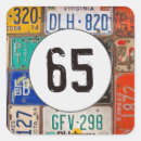 Search for 65th birthday stickers Vintage