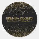 Search for confetti design stickers Gold