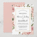 Search for dusty pink and gold wedding invitations Watercolor