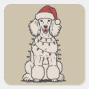 Search for cute poodle stickers Merry christmas