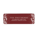 Search for frosty return address labels Red