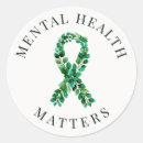 Search for mental health ribbon stickers Depression awareness
