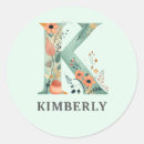 Search for k names stickers Floral