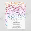 Search for raindrops baby shower invitations Blue