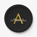 Search for black and gold paper plates Glitter
