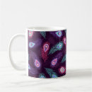 Search for feather pattern mugs Colourful