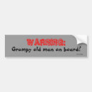 Search for funny senior bumper stickers Old age