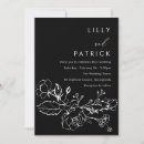 Search for minimalist floral wedding invitations Elegant