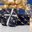 Search for navy and gold christmas wrapping paper Deer