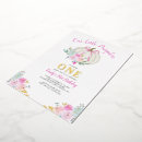 Search for our little pumpkin is turning one 1st birthday invitations Baby girl