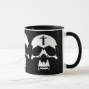 Search for black and white skull mugs Gothic