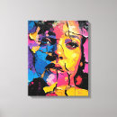 Search for abstract portrait canvas prints Cool