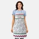 Search for red damask aprons For her